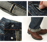 画像をギャラリービューアに読み込む, Eight-G Lot,602-RD3 Vintage Style 15oz Tight Fit Jeans(Weathered)
