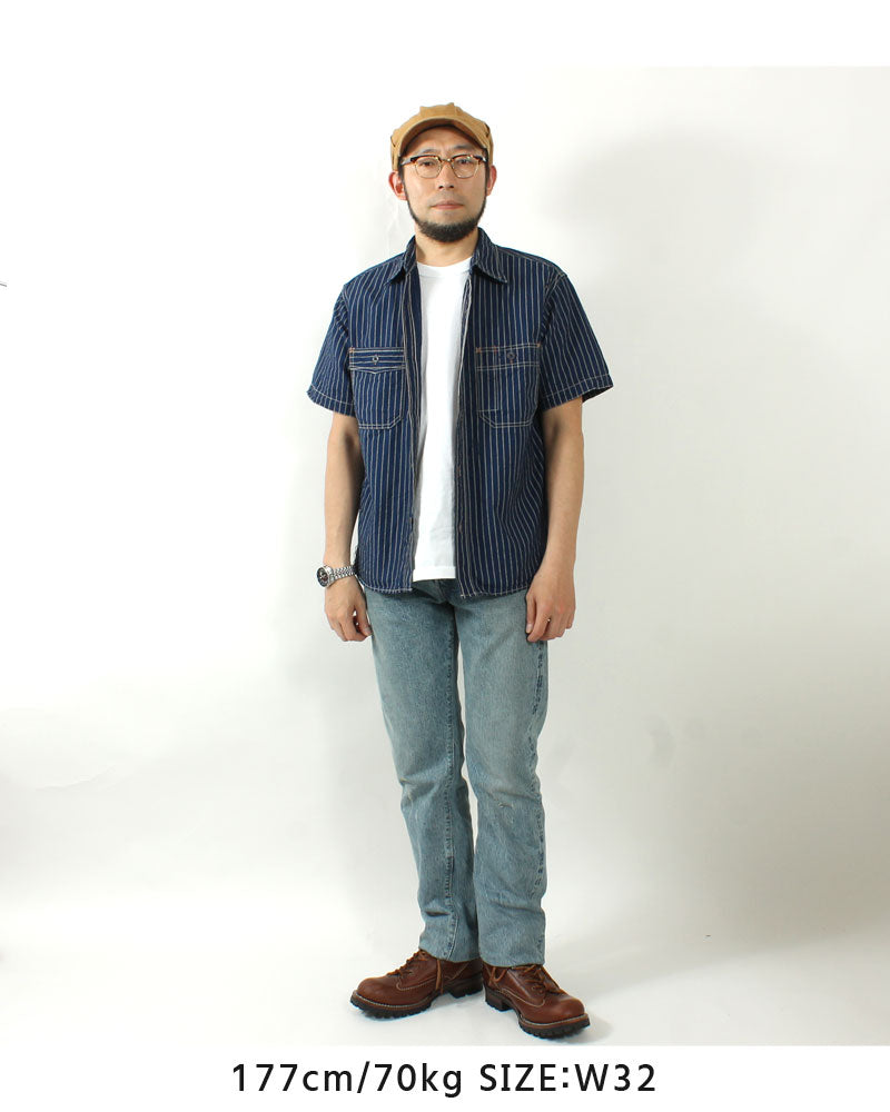 EIGHT-G 15oz Selvedge Denim Tight Straight Jeans Real Distressed Model 602-RD4