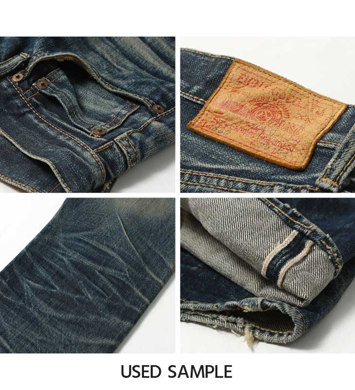 Eight-G Lot,602-WA Vintage Style 15oz Tight Fit Jeans