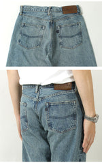 Load image into Gallery viewer, EIGHT-G Rokumaru Series Loose Fit Straight Legs Realistic Distressed Model 605-RD4
