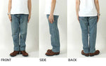 Load image into Gallery viewer, EIGHT-G Rokumaru Series Loose Fit Straight Legs Realistic Distressed Model 605-RD4(40.42inch))
