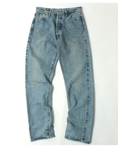 EIGHT-G Rokumaru Series Loose Fit Straight Legs Realistic Distressed Model 605-RD4(40.42inch))