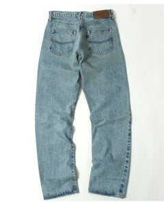EIGHT-G Rokumaru Series Loose Fit Straight Legs Realistic Distressed Model 605-RD4
