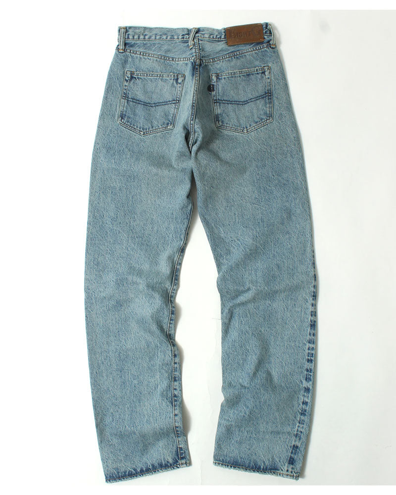 EIGHT-G Rokumaru Series Loose Fit Straight Legs Realistic Distressed Model 605-RD4(40.42inch))