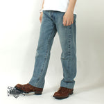 Load image into Gallery viewer, EIGHT-G Rokumaru Series Loose Fit Straight Legs Realistic Distressed Model 605-RD4(40.42inch))
