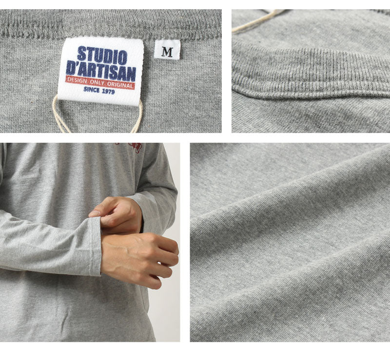 Studio D'artisan Lot,8129B Print Long Sleeve T-Shirt