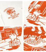 画像をギャラリービューアに読み込む, Studio D&#39;artisan 8143A U.S.A. Cotton Print T-Shirt
