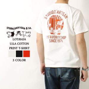 Studio D'artisan 8143A U.S.A. Cotton Print T-Shirt