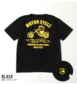 画像をギャラリービューアに読み込む, Studio D&#39;artisan Lot,8149A USA COTTON PRINT S/S T-SHIRT &quot;MOTOR CYCLE&quot;
