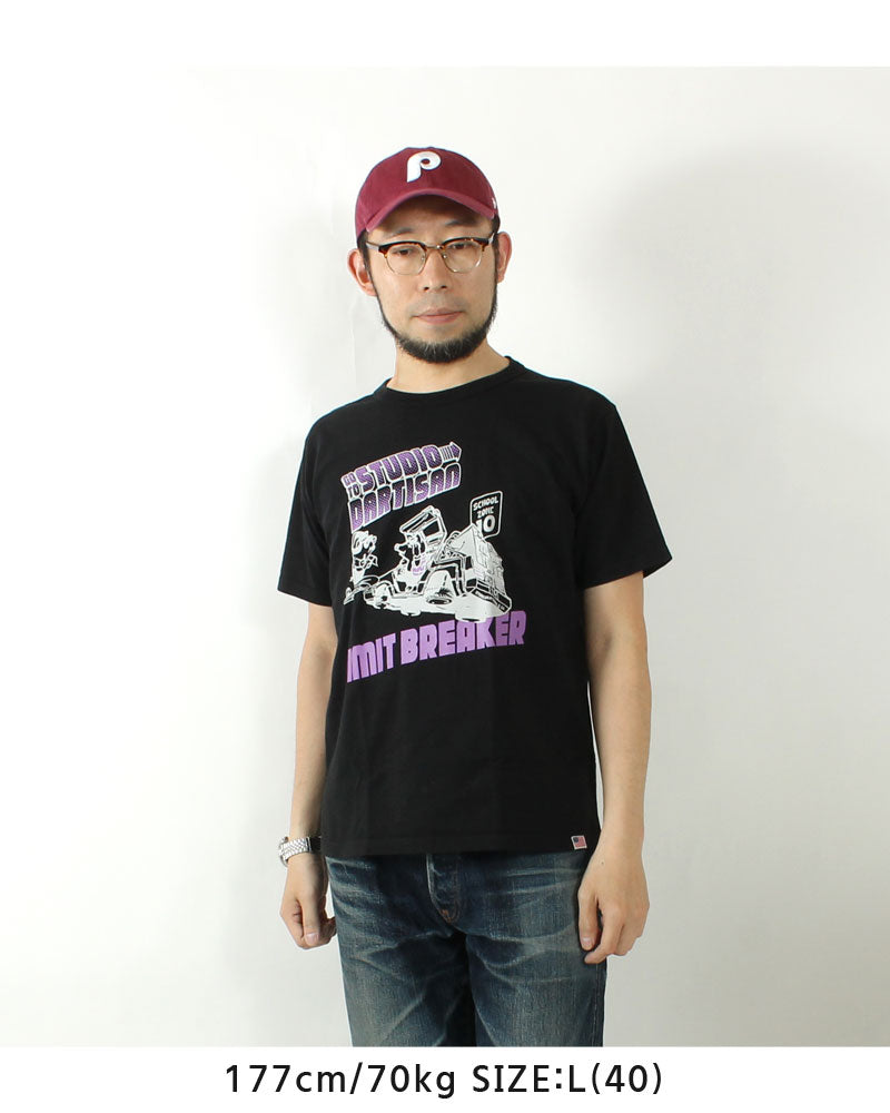 STUDIO D'ARTISAN 8180A USA COTTON PRINT S/S T-SHIRT "LIMIT BREAKER"