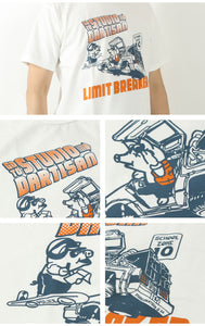 STUDIO D'ARTISAN 8180A USA COTTON PRINT S/S T-SHIRT "LIMIT BREAKER"