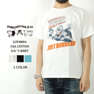STUDIO D'ARTISAN 8180A USA COTTON PRINT S/S T-SHIRT "LIMIT BREAKER"
