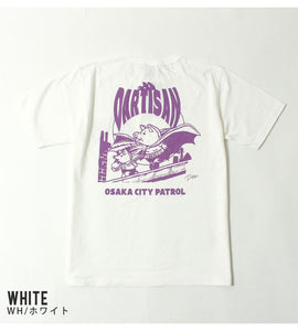 STUDIO D'ARTISAN 8180B USA COTTON PRINT S/S T-SHIRT "OSAKA CITY PATROL"