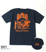 Load image into Gallery viewer, STUDIO D&#39;ARTISAN 8180B USA COTTON PRINT S/S T-SHIRT &quot;OSAKA CITY PATROL&quot;
