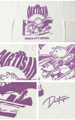 Load image into Gallery viewer, STUDIO D&#39;ARTISAN 8180B USA COTTON PRINT S/S T-SHIRT &quot;OSAKA CITY PATROL&quot;
