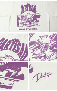 STUDIO D'ARTISAN 8180B USA COTTON PRINT S/S T-SHIRT "OSAKA CITY PATROL"