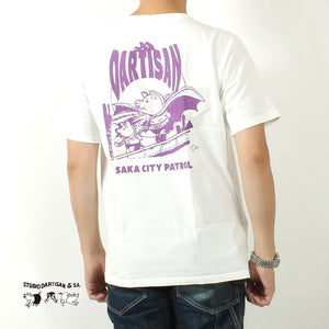STUDIO D'ARTISAN 8180B USA COTTON PRINT S/S T-SHIRT "OSAKA CITY PATROL"