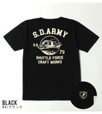 Load image into Gallery viewer, STUDIO D&#39;ARTISAN 8182B USA COTTON PRINT S/S T-SHIRT &quot;S.D.ARMY&quot;
