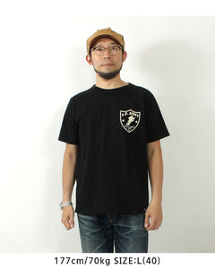 STUDIO D'ARTISAN 8182B USA COTTON PRINT S/S T-SHIRT "S.D.ARMY"