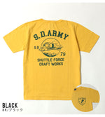 Load image into Gallery viewer, STUDIO D&#39;ARTISAN 8182B USA COTTON PRINT S/S T-SHIRT &quot;S.D.ARMY&quot;
