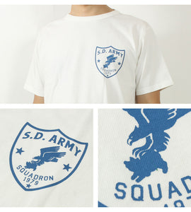 STUDIO D'ARTISAN 8182B USA COTTON PRINT S/S T-SHIRT "S.D.ARMY"