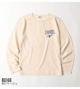 STUDIO D'ARTISAN Printed long-sleeved T-shirt"GENIE DENIM" 8195A