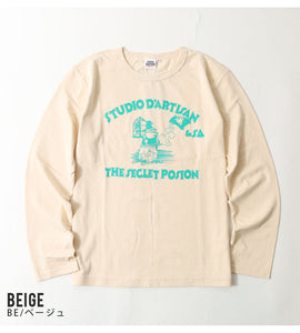 STUDIO D'ARTISAN Printed long-sleeved T-shirt"THE SECRET POISON" 8195b