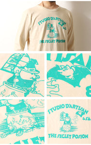STUDIO D'ARTISAN Printed long-sleeved T-shirt"THE SECRET POISON" 8195b