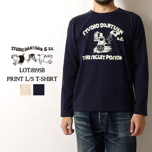 STUDIO D'ARTISAN Printed long-sleeved T-shirt"THE SECRET POISON" 8195b