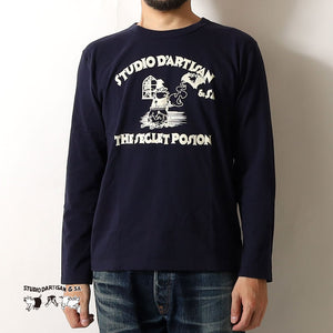 STUDIO D'ARTISAN Printed long-sleeved T-shirt"THE SECRET POISON" 8195b