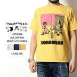 画像をギャラリービューアに読み込む, Studio D'artisan Lot,8234B USA Cotton Print S/S T-Shirt
