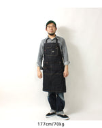 画像をギャラリービューアに読み込む, Eight-G Lot,8AP-02 Denim Work Apron
