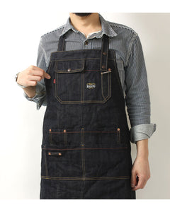 Eight-G Lot,8AP-02 Denim Work Apron