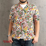Load image into Gallery viewer, EIGHT-G 8AS-10 "WAIKIKI LEAF &amp; FISH" Rayon Hawaiian shirt
