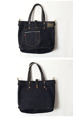 画像をギャラリービューアに読み込む, Eight-G Lot,8BG-02 28oz Heavyweight Denim Tote Bag
