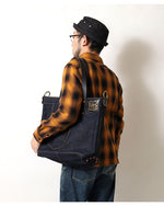 画像をギャラリービューアに読み込む, Eight-G Lot,8BG-02 28oz Heavyweight Denim Tote Bag
