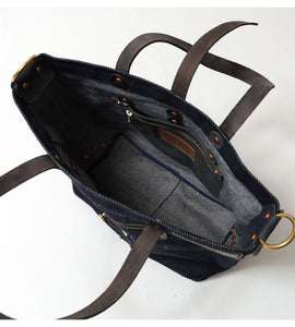 美品☆ブラックデニムバッグ Eight-G Lot,8BG-02 28oz Heavyweight Denim Tote Bag – EIGHT-G