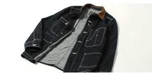 Eight-G Lot,8JK-01A Denim Shirt Jacket(Corduroy Coller)