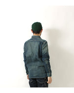 Load image into Gallery viewer, Eight-G Lot,8LS-01RV Long Sleeve Denim Work Shirt(Weathered)
