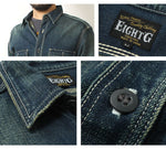 Load image into Gallery viewer, Eight-G Lot,8LS-01RV Long Sleeve Denim Work Shirt(Weathered)
