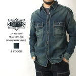 Load image into Gallery viewer, Eight-G Lot,8LS-01RV Long Sleeve Denim Work Shirt(Weathered)
