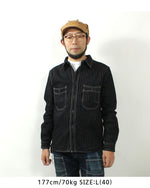 Load image into Gallery viewer, Eight-G Lot,8LS-36 Long Sleeve Wabash Stripe Work Shirt
