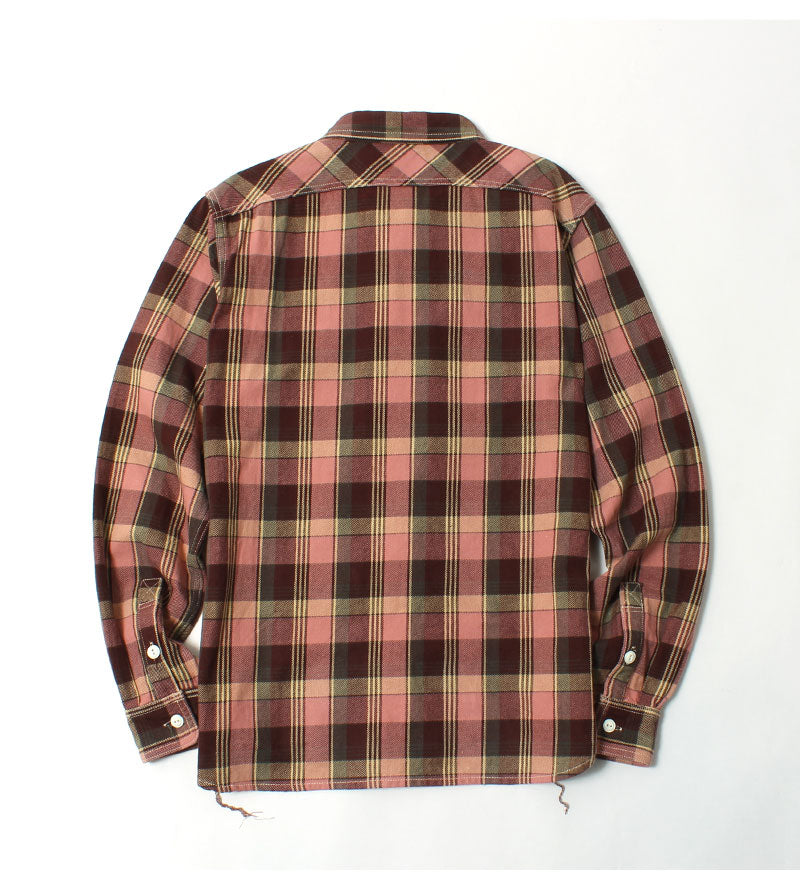 Eight-G Lot,8LS-68 Long Sleeve 11oz. Heavy Twill Flannel Work Shirt
