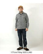 Load image into Gallery viewer, Eight-G Lot,8LS-74 Hickory Stripe Work Shirt
