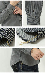 Load image into Gallery viewer, Eight-G Lot,8LS-74 Hickory Stripe Work Shirt
