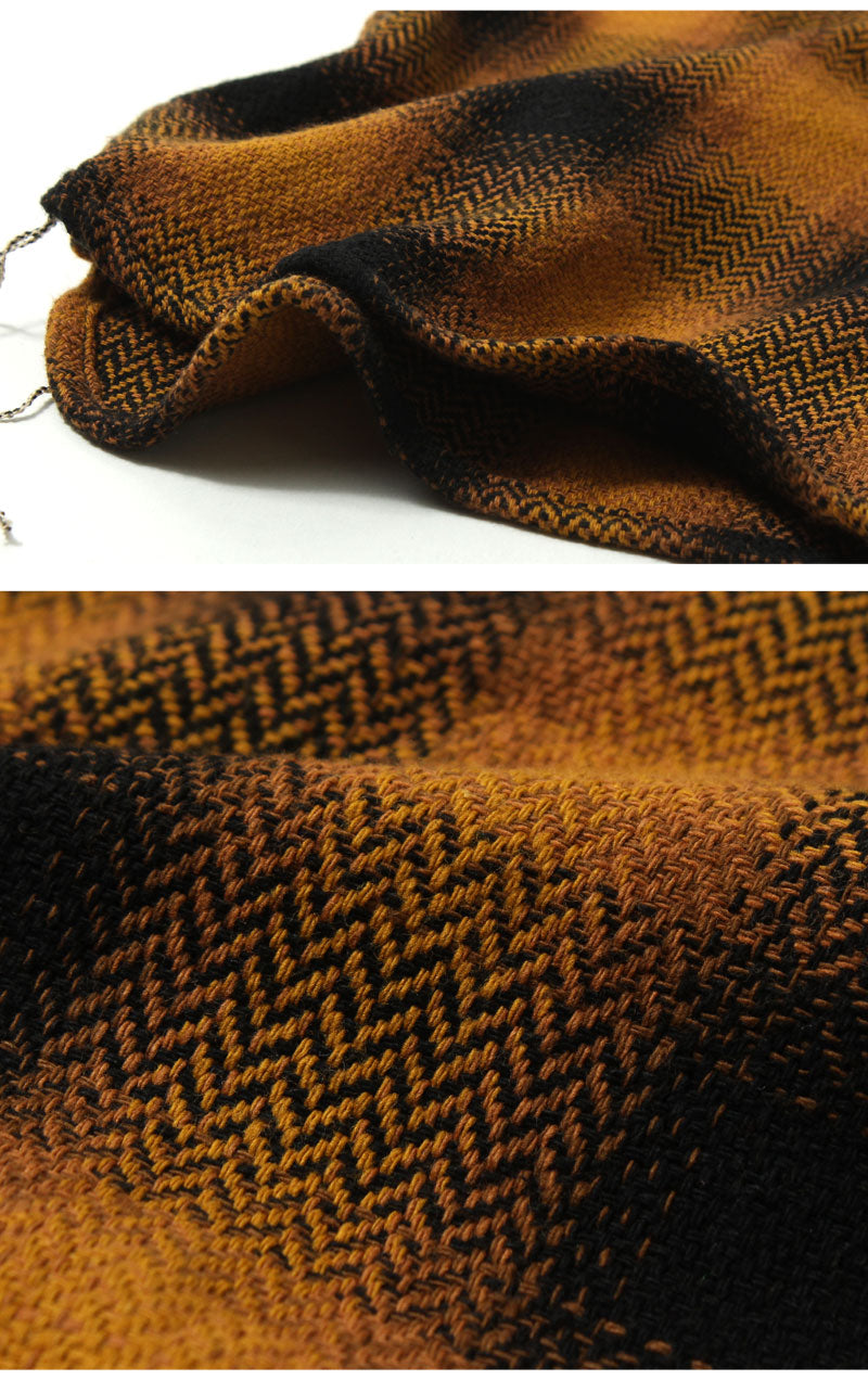 EIGHT-G 8LS-77 Heavy twill flannel work shirt