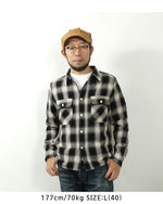 画像をギャラリービューアに読み込む, EIGHT-G 8LS-77 Heavy twill flannel work shirt
