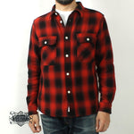画像をギャラリービューアに読み込む, EIGHT-G 8LS-77 Heavy twill flannel work shirt
