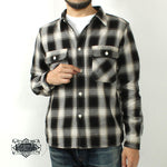 画像をギャラリービューアに読み込む, EIGHT-G 8LS-77 Heavy twill flannel work shirt
