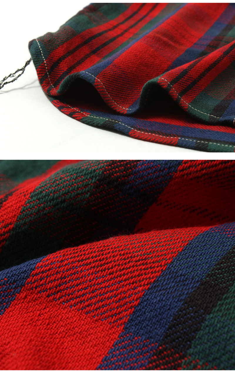 EIGHT-G  8LS-78 Heavy twill flannel work shirt